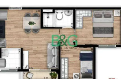 Apartamento com 2 dormitórios à venda, 37 m² por r$ 280.000,00 - vila dos andradas - são paulo/sp