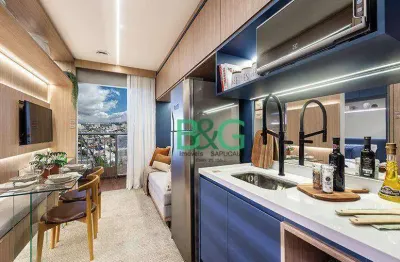 Apartamento com 1 dormitório à venda, 28 m² por r$ 383.708,20 - santo amaro - são paulo/sp