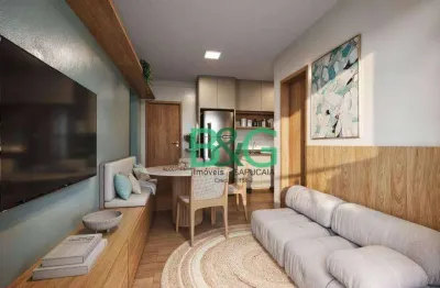 Apartamento com 2 dormitórios à venda, 35 m² por r$ 253.430,10 - fazenda da juta - são paulo/sp