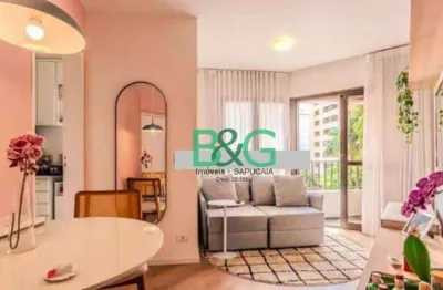 Apartamento com 1 dormitório, 37 m² - venda por r$ 630.000,00 ou aluguel por r$ 4.412,00/mês - vila nova conceição - são paulo/sp