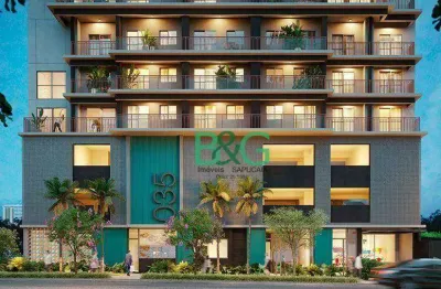 Apartamento à venda, 33 m² por r$ 450.175,70 - brooklin - são paulo/sp