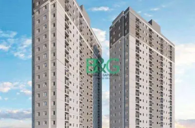 Apartamento com 2 dormitórios à venda, 39 m² por r$ 382.180,00 - catiapoã - são vicente/sp