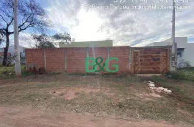 Casa com 2 dormitórios à venda, 50 m² por r$ 90.666,97 - parque industrial manchester - bauru/sp