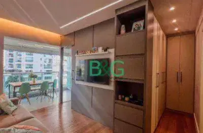 Apartamento com 1 dormitório à venda, 49 m² por r$ 949.000,00 - campo belo - são paulo/sp