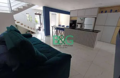 Sobrado com 3 dormitórios à venda, 262 m² por r$ 556.000,00 - jardim quietude - praia grande/sp