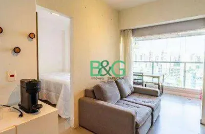Apartamento com 1 dormitório à venda, 33 m² por r$ 617.000,00 - campo belo - são paulo/sp