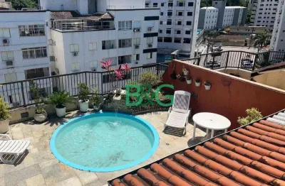 Cobertura com 4 dormitórios à venda, 260 m² por r$ 850.000,00 - vila luis antônio - guarujá/sp