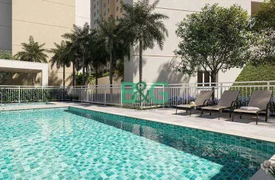 Apartamento com 2 dormitórios à venda, 34 m² por r$ 266.710,00 - vila campo grande - são paulo/sp