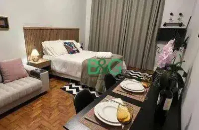 Studio com 1 dormitório à venda, 34 m² por r$ 299.000 - república - são paulo/sp
