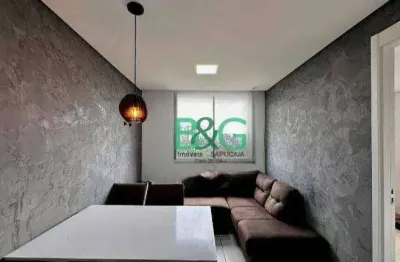 Apartamento com 2 dormitórios à venda, 34 m² por r$ 349.000 - santo amaro - são paulo/sp