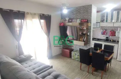 Apartamento com 2 dormitórios à venda, 54 m² por r$ 300.000 - vila antártica - praia grande/sp