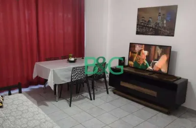 Apartamento com 1 dormitório à venda, 78 m² por r$ 330.000 - boqueirão - praia grande/sp