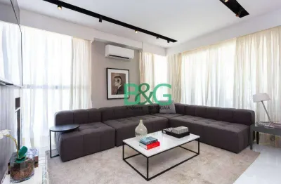 Apartamento com 1 dormitório para alugar, 97 m² por r$ 16.250/mês - moema pássaros - são paulo/sp