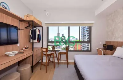 Studio com 1 dormitório à venda, 25 m² por r$ 490.000 - campo belo - são paulo/sp