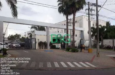 Apartamento com 2 dormitórios à venda, 44 m² por r$ 127.229,04 - jardim gurilândia - taubaté/sp