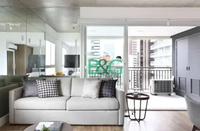 Apartamento com 1 dormitório para alugar, 63 m² por r$ 6.335/mês - berrini - são paulo/sp