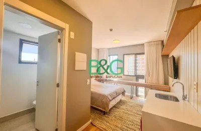 Studio com 1 dormitório para alugar, 21 m² por r$ 3.400,00/mês - santo amaro - são paulo/sp