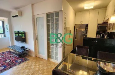 Apartamento com 1 dormitório para alugar, 38 m² por r$ 6.850,00/mês - itaim bibi - são paulo/sp