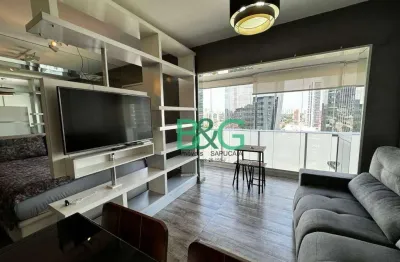 Apartamento com 1 dormitório para alugar, 33 m² por r$ 5.323/mês - santo amaro - são paulo/sp