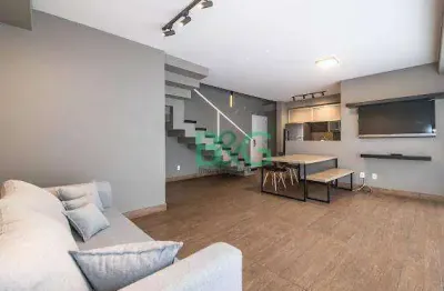 Apartamento duplex com 1 dormitório, 89 m² - venda por r$ 1.780.000,00 ou aluguel por r$ 8.835,00/mês - vila gertrudes - são paulo/sp