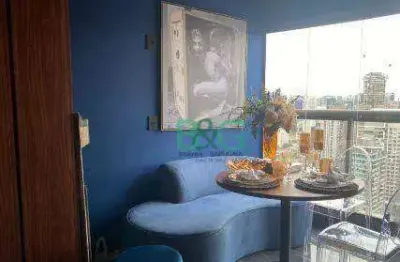 Apartamento com 1 dormitório para alugar, 32 m² por r$ 5.150/mês - jardim das acácias - são paulo/sp