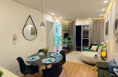 Apartamento com 1 dormitório, 40 m² - venda por r$ 425.000,00 ou aluguel por r$ 3.500,00/mês - jardim ampliação - são paulo/sp