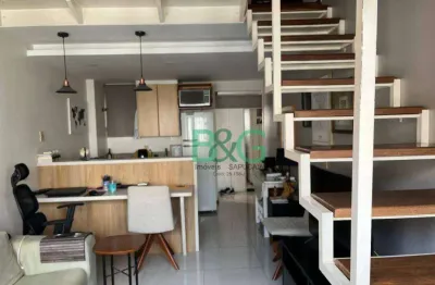 Apartamento duplex com 1 dormitório à venda, 38 m² por r$ 750.000,00 - moema - são paulo/sp
