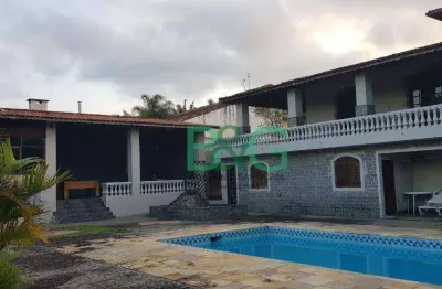 Chácara com 6 dormitórios, 2000 m² - venda por r$ 3.800.000,00 ou aluguel por r$ 9.500,00/mês - estância guararema - guararema/sp