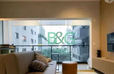 Apartamento com 1 dormitório à venda, 55 m² por r$ 1.449.000 - pinheiros - são paulo/sp