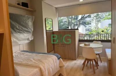 Studio com 1 dormitório, 25 m² - venda por r$ 600.000,00 ou aluguel por r$ 6.700,00/mês - campo belo - são paulo/sp