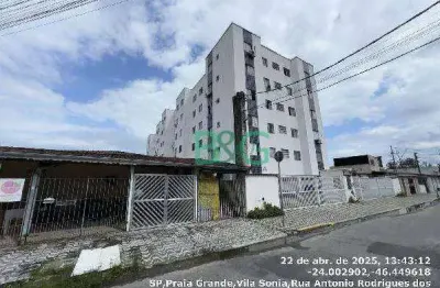 Apartamento com 2 dormitórios à venda, 44 m² por r$ 139.015,11 - vila sonia - praia grande/sp