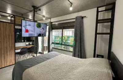 Apartamento duplex com 1 dormitório para alugar, 30 m² por r$ 4.714/mês - alto de pinheiros - são paulo/sp