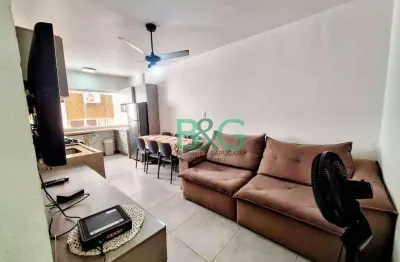 Apartamento com 2 dormitórios à venda, 55 m² por r$ 330.000 - pitangueiras - guarujá/sp