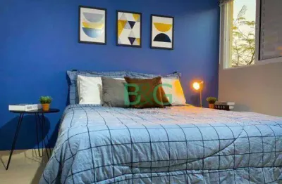 Apartamento com 1 dormitório, 38 m² - venda por r$ 254.400 ou aluguel por r$ 3.570/mês - vila guilhermina - são paulo/sp