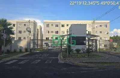 Apartamento com 2 dormitórios à venda, 39 m² por r$ 99.342,77 - jardim country club - bauru/sp