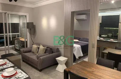Apartamento com 1 dormitório para alugar, 55 m² por r$ 10.000/mês - brooklin - são paulo/sp