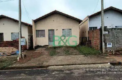 Casa com 2 dormitórios à venda, 39 m² por r$ 62.856,87 - residencial santo expedito - ibitinga/sp