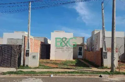 Casa com 2 dormitórios à venda, 45 m² por r$ 154.416 - florida - leme/sp