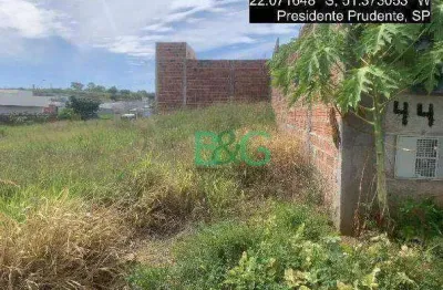 Terreno à venda, 160 m² por r$ 68.813,81 - aeroporto - presidente prudente/sp
