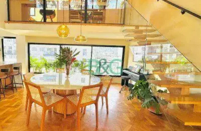 Apartamento duplex com 4 dormitórios à venda, 340 m² por r$ 5.500.000,00 - pinheiros - são paulo/sp