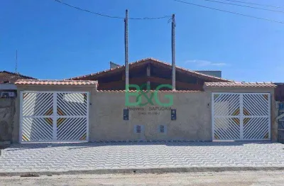 Casa à venda, 121 m² por r$ 302.000,00 - jussara - mongaguá/sp