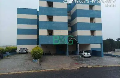 Apartamento com 2 dormitórios à venda, 50 m² por r$ 68.199,69 - jardim araxá - marília/sp
