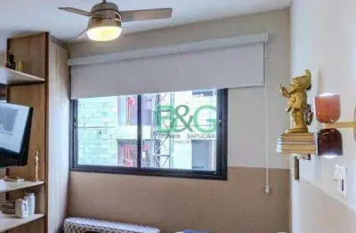 Studio com 1 dormitório à venda, 27 m² por r$ 449.000 - parque santa cecília - são paulo/sp