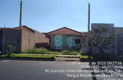 Casa com 2 dormitórios à venda, 43 m² por r$ 75.305,50 - parque residencial jardim ipanema - araraquara/sp