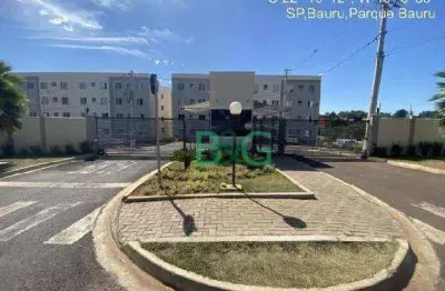 Apartamento com 2 dormitórios à venda, 39 m² por r$ 100.741,08 - jardim country club - bauru/sp