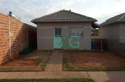 Casa com 2 dormitórios à venda, 44 m² por r$ 69.934 - residencial portal do parque iii - birigüi/sp