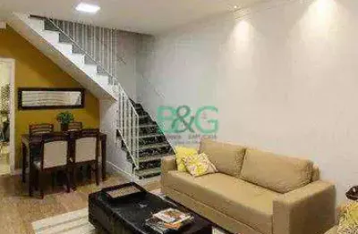 Sobrado com 3 dormitórios à venda, 120 m² por r$ 799.000 - água rasa - são paulo/sp