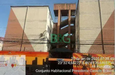Apartamento com 2 dormitórios à venda, 51 m² por r$ 111.168,79 - conjunto habitacional presidente castelo branco - carapicuíba/sp