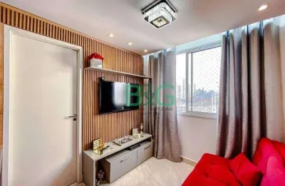 Apartamento com 2 dormitórios à venda, 36 m² por r$ 419.000 - tatuapé - são paulo/sp
