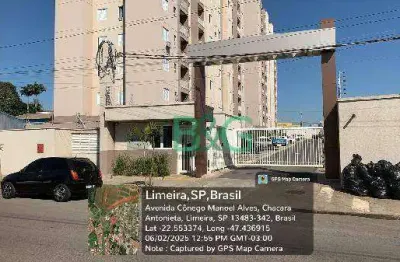 Apartamento à venda, 47 m² por r$ 180.000,00 - chácara antonieta - limeira/sp